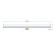 Ampoule tube LED opale S14d - longueur 300 mm