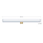 Ampoule tube Opale  à filament LED S14d - longueur 300 mm