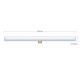 Ampoule tube LED transparente S14d - longueur 300 mm