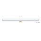 Ampoule tube Opale à filament LED S14d - longueur 500 mm