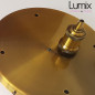 Suspension multiple rosace XXL 5 lampes prestige - Rosace et douilles laiton dorée