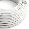 Câble textile 2 x 0,75 mm2 Blanc effet soie
