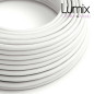 Câble textile 2 x 0,75 mm2 Blanc effet soie Câble textile 2 x 0,75 mm2 Blanc effet soie