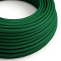 Câble textile 2 x 0,75 mm2 Vert foncé effet soie Câble textile 2 x 0,75 mm2 Vert foncé effet soie