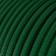 Câble textile 2 x 0,75 mm2 Vert foncé effet soie