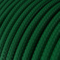 Câble textile 2 x 0,75 mm2 Vert foncé effet soie Câble textile 2 x 0,75 mm2 Vert foncé effet soie
