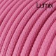 Câble textile 2 x 0,75 mm2 Fuchsia effet soie