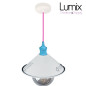 Suspension personnalisée Konik Pastel abat-jour conique en métal diam 220 mm