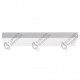 Suspension FIX MULTIPLE douille vintage E27 bagues - Pavillon rectangulaire métal Noir ou  blanc 470 mm
