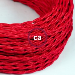 PRIVATE ORDER - Red twisted textile cable 2 conductors