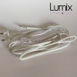 Cordon alimentation textile blanc pour lampe ou récepteur petite puissance 2,5 A Cordon alimentation textile blanc pour lampe ou récepteur petite puissance 2,5 A