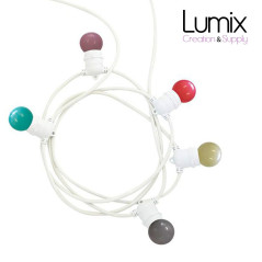 Guirlande lumineuse guinguette 220/240 Volts 5 mètres au total - 5 douilles
