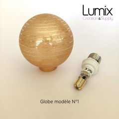 Suspension multiple OCTOPUS 5 Globe décoratif interchangeable