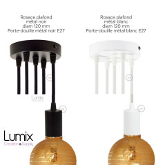 Suspension multiple OCTOPUS 5 Globe décoratif interchangeable