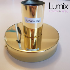 Lampe plafonnier ou en applique murale - Couleur métal laiton