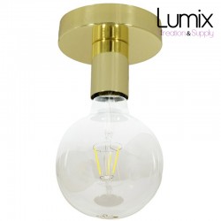 Ceiling or wall lamp - Brass metal color