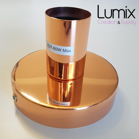 Lampe plafonnier ou en applique murale - Couleur métal cuivre