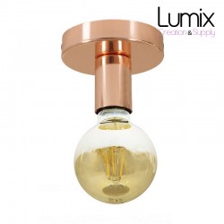 Ceiling or wall lamp - Copper metal color