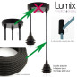 PRIVEE - Suspension SUSP-TRIO-BA - 3 lampes, douilles à bagues en bakélite noir E27