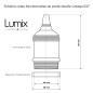 COMMANDE PRIVÉE - DEVIS D1181 + 3 AMPOULES GLOBES G200 LED VERRE TEINTÉ GRIS