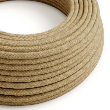 PRIVÉE - cable 2 m Jute avec porte-douille volante en bois