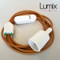 Lampe baladeuse douille silicone et variateur de lumière - câble textile