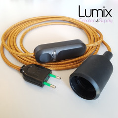 Lampe baladeuse douille silicone et variateur de lumière - câble textile