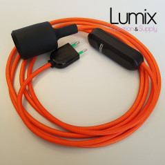 Lampe baladeuse douille silicone et variateur de lumière - câble textile