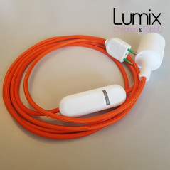 Lampe baladeuse douille silicone et variateur de lumière - câble textile