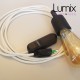 Lampe baladeuse douille silicone et variateur de lumière - câble textile