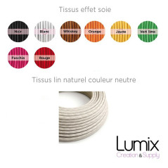 Lampe baladeuse douille silicone et variateur de lumière - câble textile