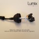 BLACK plastic cord for holder lamp E27 plastic