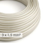 PRIVÉE : Rallonge câble 2 mètres 3 x 1,5 mm2 fiche 2 poles + terre