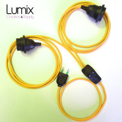 Lampe double à suspendre type baladeuse - interrupteur double allumage