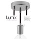 Pendant light 3 lampes style moderne CHROME sur-mesure