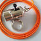 Lampe à suspendre douille vintage métal nickel à interrupteur rotatif intégré Lampe à suspendre douille vintage métal nickel à interrupteur rotatif intégré