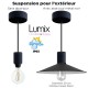 Lampe en suspension pour l'extérieur - Luminaire sur-mesure étanche IP65 - Douille à bague