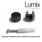 Lampe en suspension pour l'extérieur - Luminaire sur-mesure étanche IP65 - Porte-Douille silicone noire à bague Lampe en suspension pour l'extérieur - Luminaire sur-mesure étanche IP65 - Porte-Douille silicone noire à bague