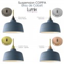 PRIVATE ORDER - 3 COPPA CLOCHE SUSPENSIONS - ROSACE 3 OUTSIDES