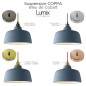 COMMANDE PRIVÉE - 3 SUSPENSIONS COPPA CLOCHE - ROSACE 3 SORTIES