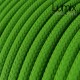 Câble textile 2 x 0,75 mm2 Vert Lime effet soie
