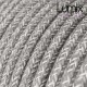 Câble textile 2 x 0,75 mm2 Lin gris