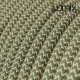 Câble textile 2 x 0,75 mm2 Lin Vert thym