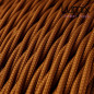 Câble textile torsadé 2 x 0,75 mm2 Whiskey effet soie