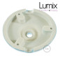 Rosace porcelaine peinte en bleu clair pour raccordement électrique au plafond - pavillon porcelaine style vintage
