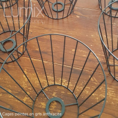 COMMANDE PRIVÉE - 16 suspensions VT-7253custom - Cage métal anthracite