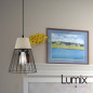 Lampe suspension abat-jour cage métal et béton - Luminaire personnalisable Lampe suspension abat-jour cage métal et béton - Luminaire personnalisable