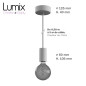 Lampe en suspension pour l'extérieur - Luminaire sur-mesure étanche IP65 - Porte-Douille silicone Lampe en suspension pour l'extérieur - Luminaire sur-mesure étanche IP65 - Porte-Douille silicone