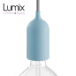 Luminaire Suspension sur-mesure étanche IP65 - Porte-Douille lisse Pastel silicone Luminaire Suspension sur-mesure étanche IP65 - Porte-Douille lisse Pastel silicone