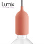 Luminaire Suspension sur-mesure étanche IP65 - Porte-Douille lisse Pastel silicone Luminaire Suspension sur-mesure étanche IP65 - Porte-Douille lisse Pastel silicone